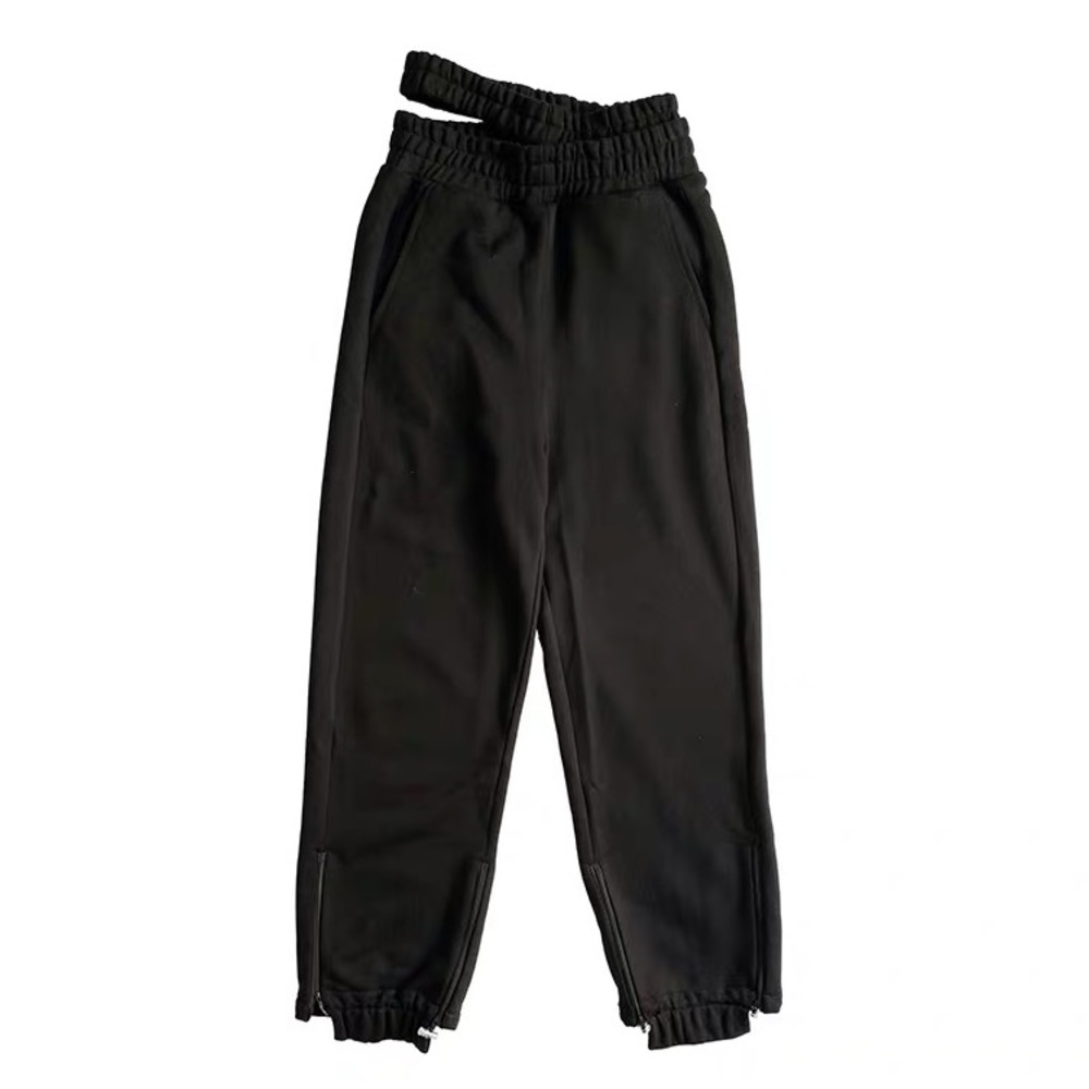 Double waist ultra high sports jogger sweat pants
